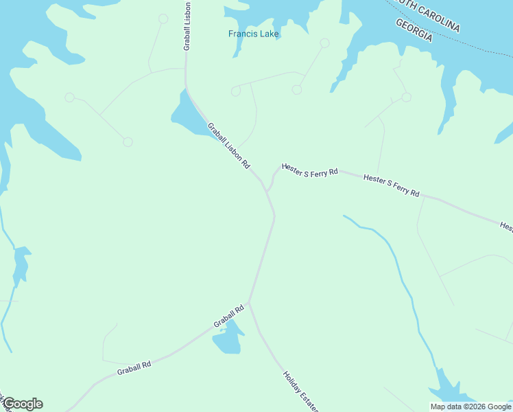 map of restaurants, bars, coffee shops, grocery stores, and more near 2511 Graball Road in Tignall