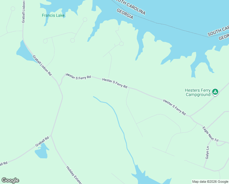 map of restaurants, bars, coffee shops, grocery stores, and more near Hester S Ferry Road in Tignall