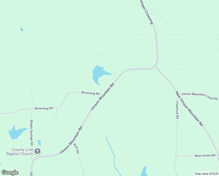 map of restaurants, bars, coffee shops, grocery stores, and more near 2201 Vinson Mountain Road in Rockmart