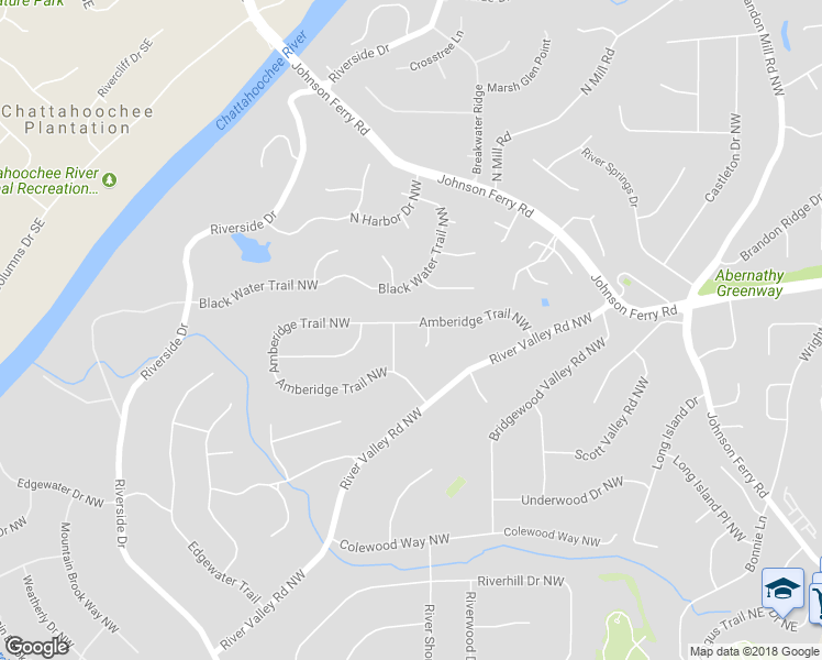 map of restaurants, bars, coffee shops, grocery stores, and more near 380 Amberidge Trail Northwest in Atlanta