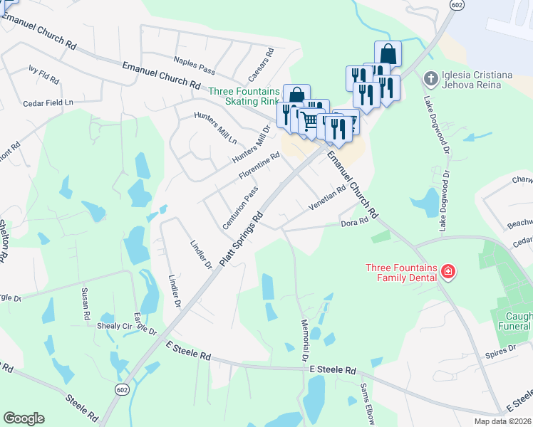 map of restaurants, bars, coffee shops, grocery stores, and more near in West Columbia