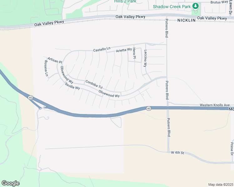 map of restaurants, bars, coffee shops, grocery stores, and more near 36787 Cordoba Trail in Beaumont