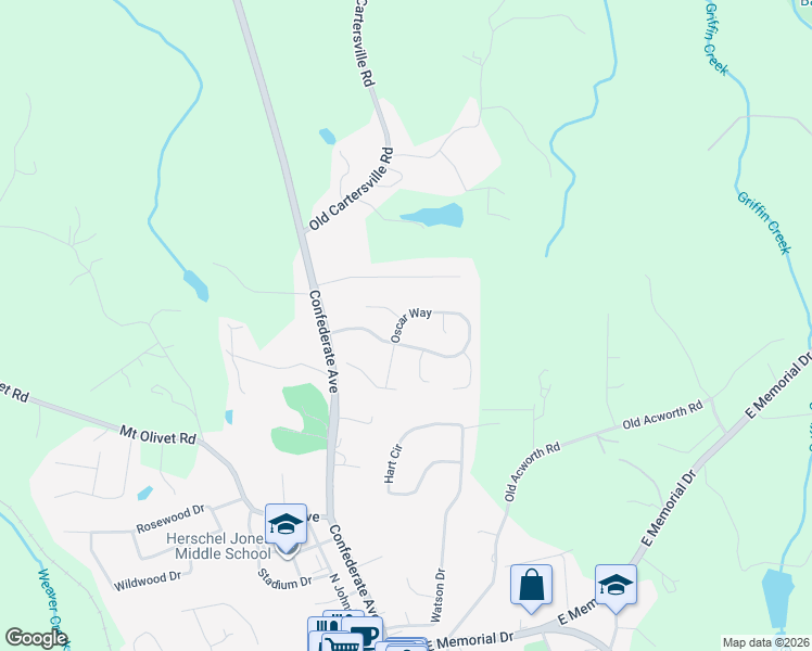 map of restaurants, bars, coffee shops, grocery stores, and more near 601 Oscar Way in Dallas