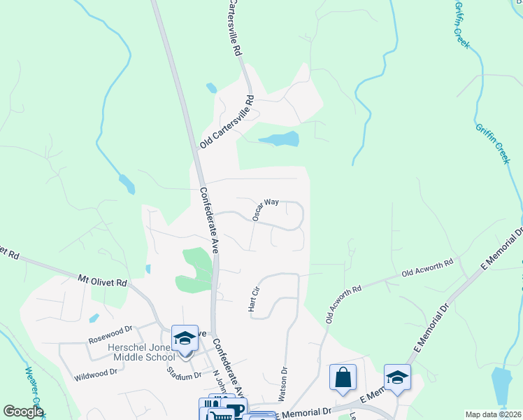 map of restaurants, bars, coffee shops, grocery stores, and more near 601 Oscar Way in Dallas