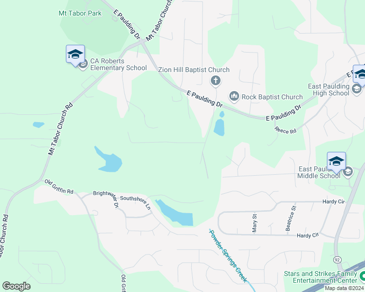 map of restaurants, bars, coffee shops, grocery stores, and more near 115 Briar Patch Road in Dallas