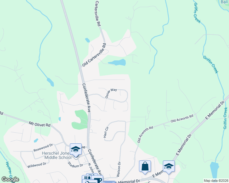 map of restaurants, bars, coffee shops, grocery stores, and more near 507 Oscar Way in Dallas