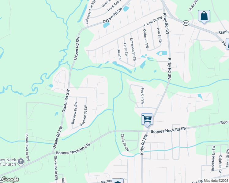 map of restaurants, bars, coffee shops, grocery stores, and more near 2320 From Port Southwest in Brunswick