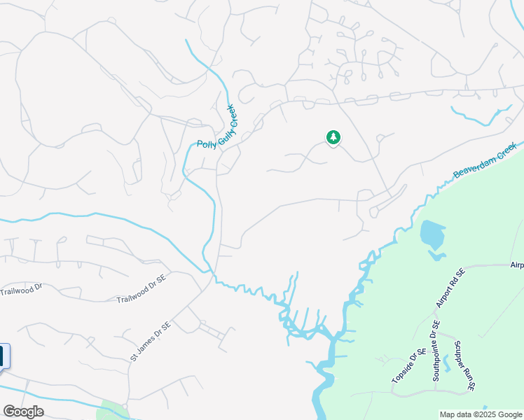map of restaurants, bars, coffee shops, grocery stores, and more near 3156 Beaver Creek Drive Southeast in Southport