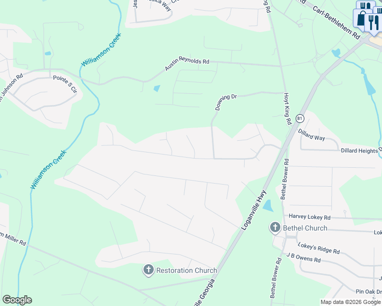map of restaurants, bars, coffee shops, grocery stores, and more near 502 Bentley Circle in Bethlehem