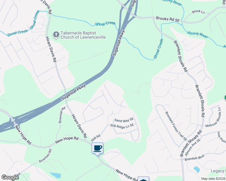 map of restaurants, bars, coffee shops, grocery stores, and more near 971 Still Road in Lawrenceville