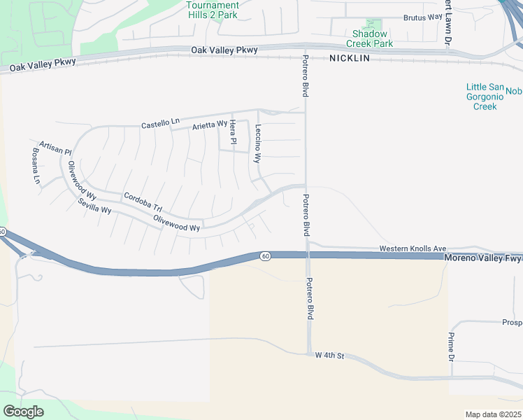 map of restaurants, bars, coffee shops, grocery stores, and more near 36891 Cascina Lane in Beaumont