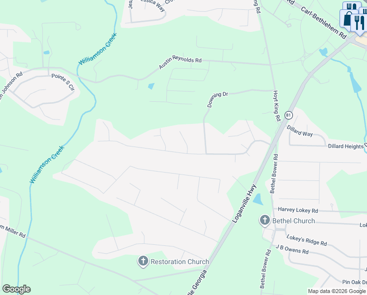 map of restaurants, bars, coffee shops, grocery stores, and more near 502 Bentley Circle in Bethlehem