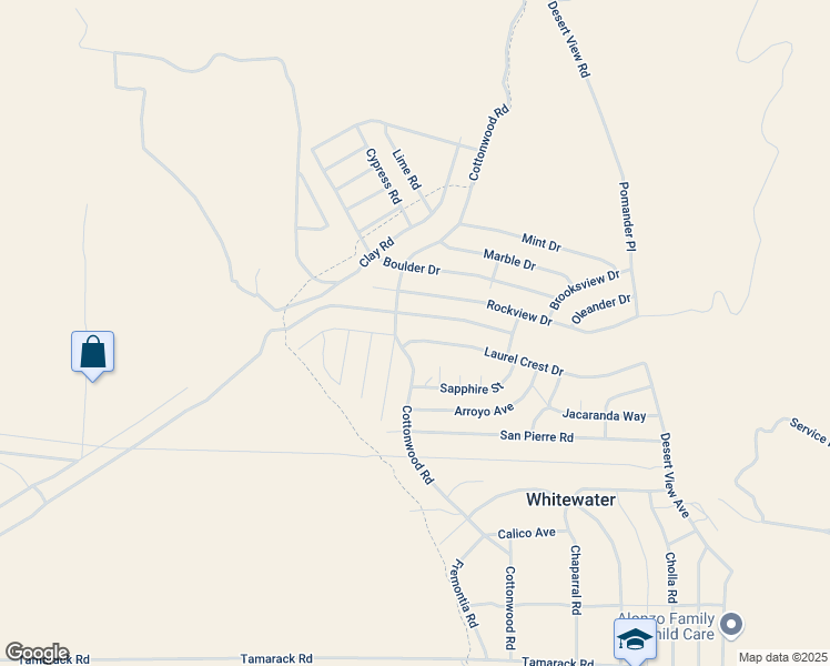 map of restaurants, bars, coffee shops, grocery stores, and more near 55344 Laurel Crest Drive in Cabazon