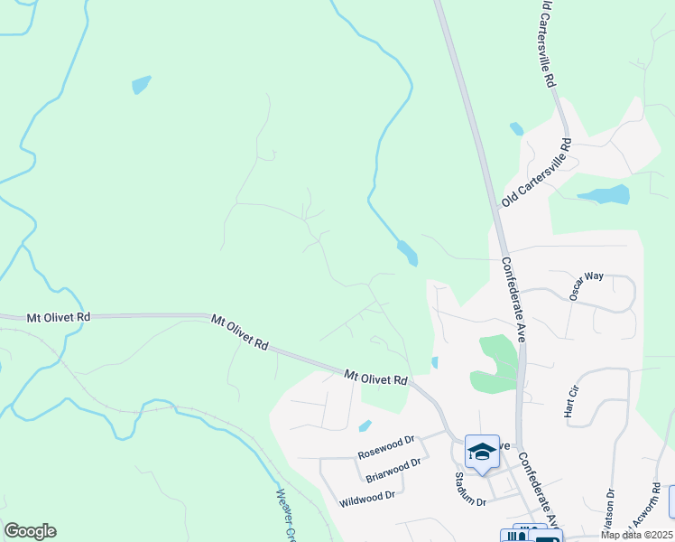 map of restaurants, bars, coffee shops, grocery stores, and more near 444 Polk Lane in Dallas