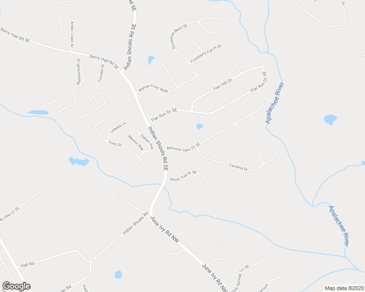 map of restaurants, bars, coffee shops, grocery stores, and more near 3640 Biltmore Oaks Drive Southeast in Bethlehem