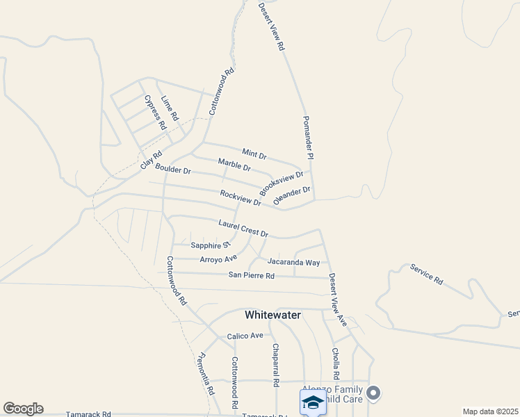 map of restaurants, bars, coffee shops, grocery stores, and more near Rockview Drive in Riverside County