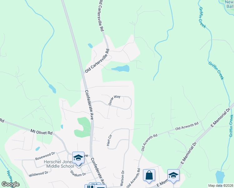 map of restaurants, bars, coffee shops, grocery stores, and more near 506 Oscar Way in Dallas