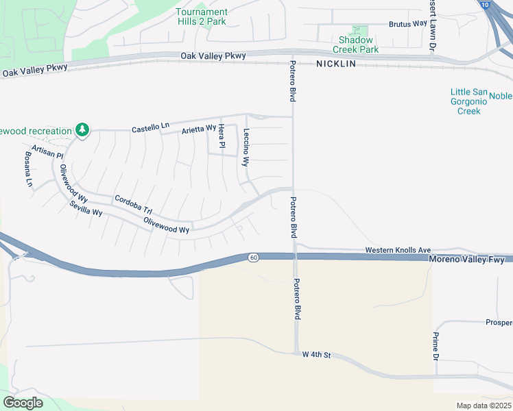 map of restaurants, bars, coffee shops, grocery stores, and more near 36896 Cascina Lane in Beaumont