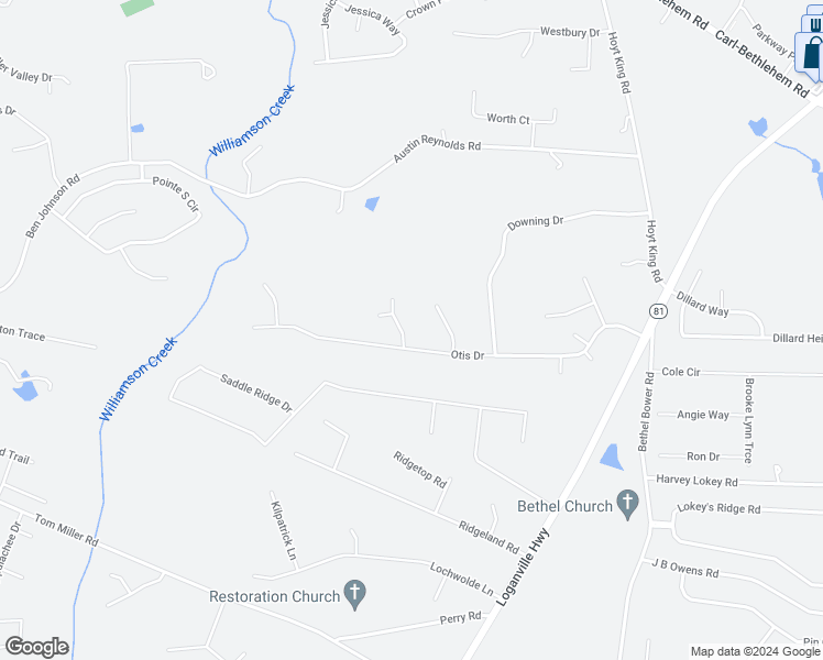 map of restaurants, bars, coffee shops, grocery stores, and more near 603 McDowell Lane in Bethlehem