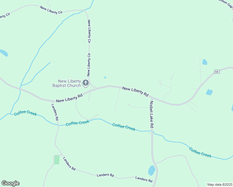 map of restaurants, bars, coffee shops, grocery stores, and more near 5600 New Liberty Road in Jacksonville