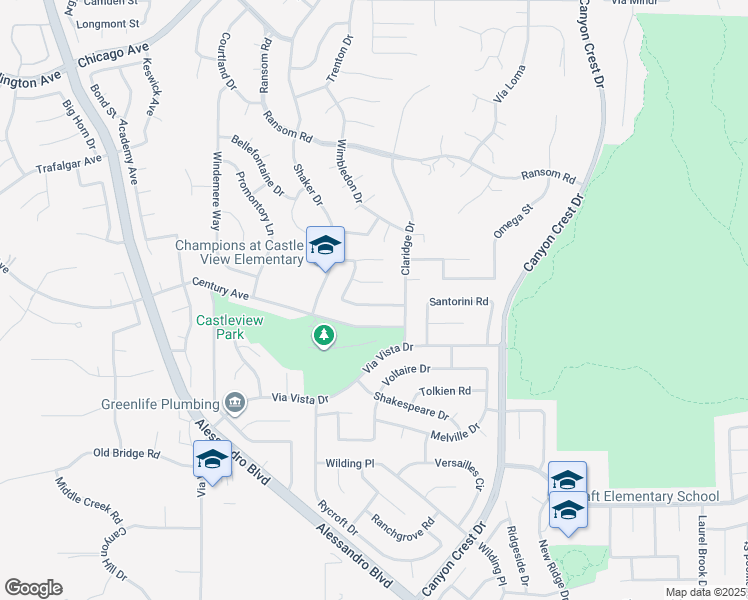 map of restaurants, bars, coffee shops, grocery stores, and more near 1331 Parkside Drive in Riverside