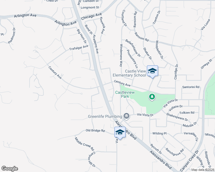map of restaurants, bars, coffee shops, grocery stores, and more near 1732 Jensen Circle in Riverside
