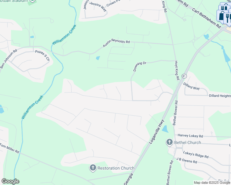 map of restaurants, bars, coffee shops, grocery stores, and more near 508 Bentley Circle in Bethlehem
