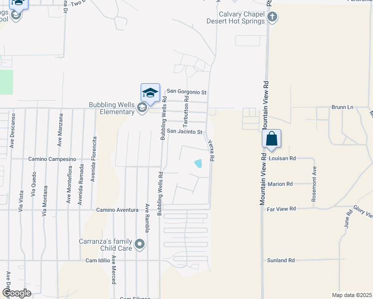 map of restaurants, bars, coffee shops, grocery stores, and more near in Desert Hot Springs