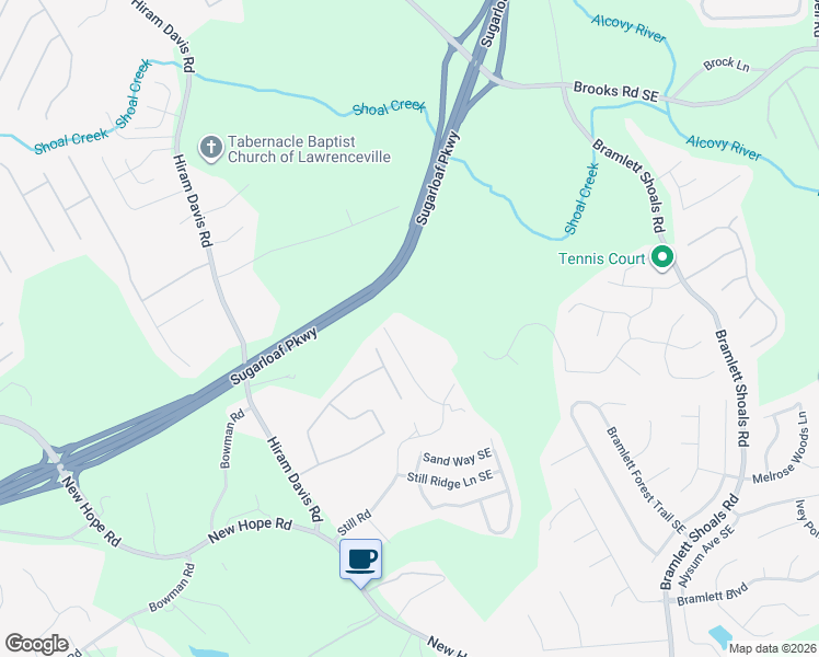 map of restaurants, bars, coffee shops, grocery stores, and more near 1035 Still Rd in Lawrenceville