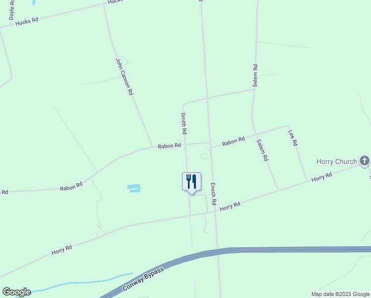 map of restaurants, bars, coffee shops, grocery stores, and more near 4560 Smith Road in Aynor