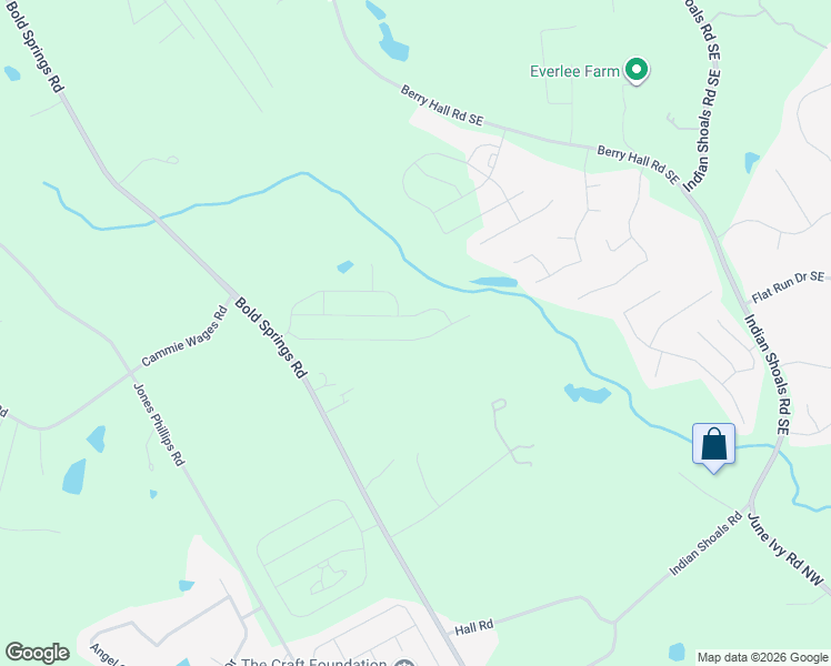 map of restaurants, bars, coffee shops, grocery stores, and more near 2588 Bold Springs Road in Dacula