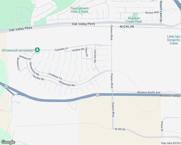 map of restaurants, bars, coffee shops, grocery stores, and more near 14098 Hera Place in Beaumont