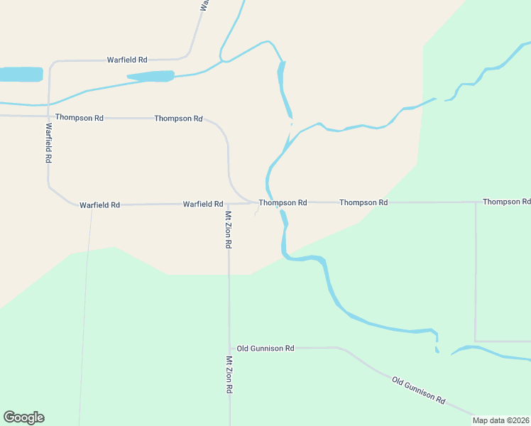 map of restaurants, bars, coffee shops, grocery stores, and more near 433 Thompson Road in Gunnison