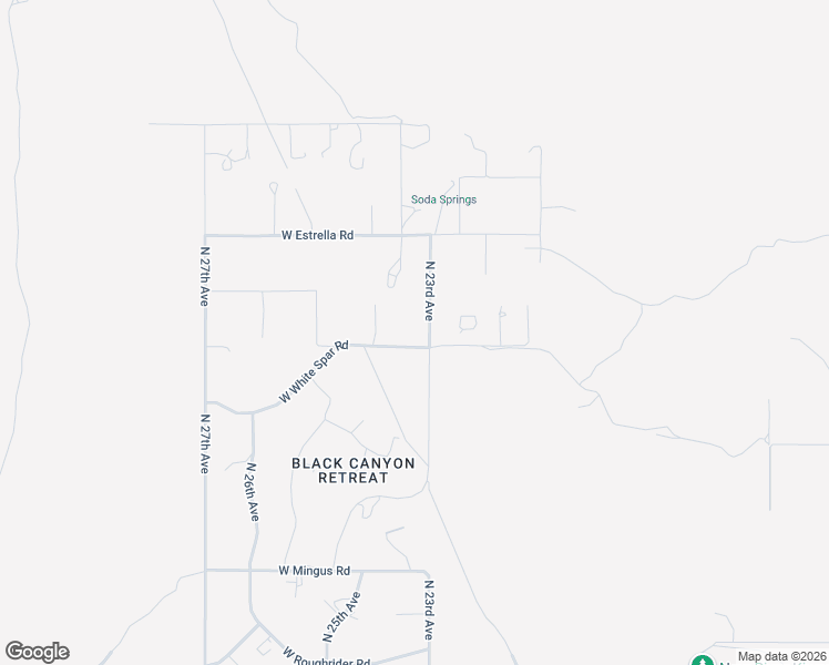 map of restaurants, bars, coffee shops, grocery stores, and more near 2336 West White Spar Road in New River