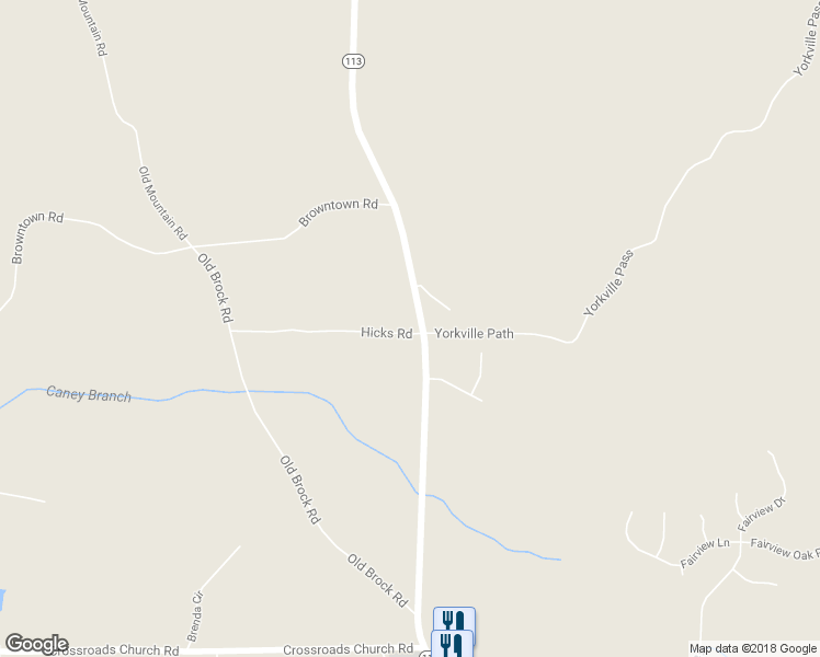 map of restaurants, bars, coffee shops, grocery stores, and more near 24 Hicks Road in Rockmart