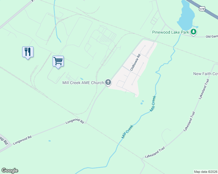 map of restaurants, bars, coffee shops, grocery stores, and more near 725 Longwood Road in Columbia
