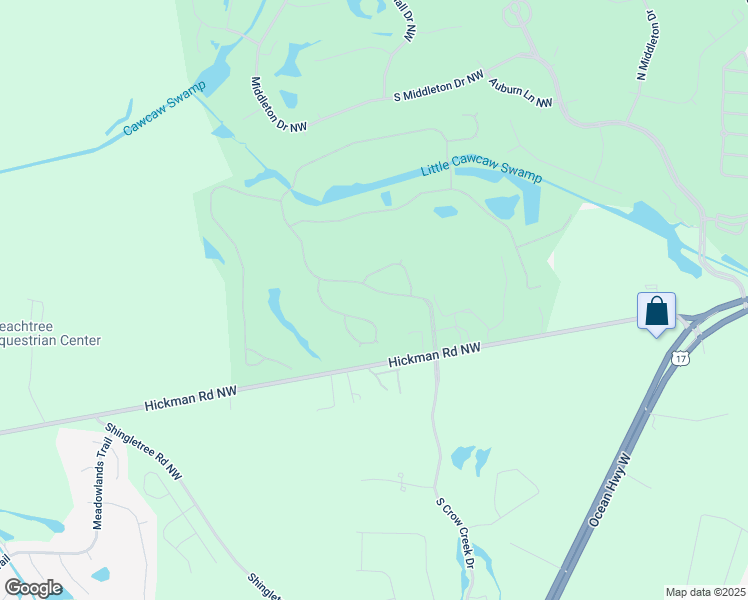 map of restaurants, bars, coffee shops, grocery stores, and more near 373 Crow Creek Drive Northwest in Calabash