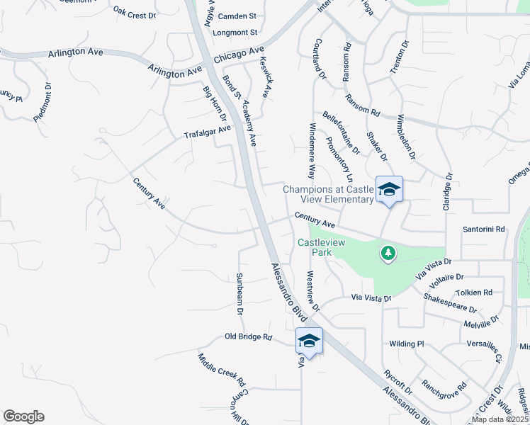 map of restaurants, bars, coffee shops, grocery stores, and more near 6281 Acela Court in Riverside