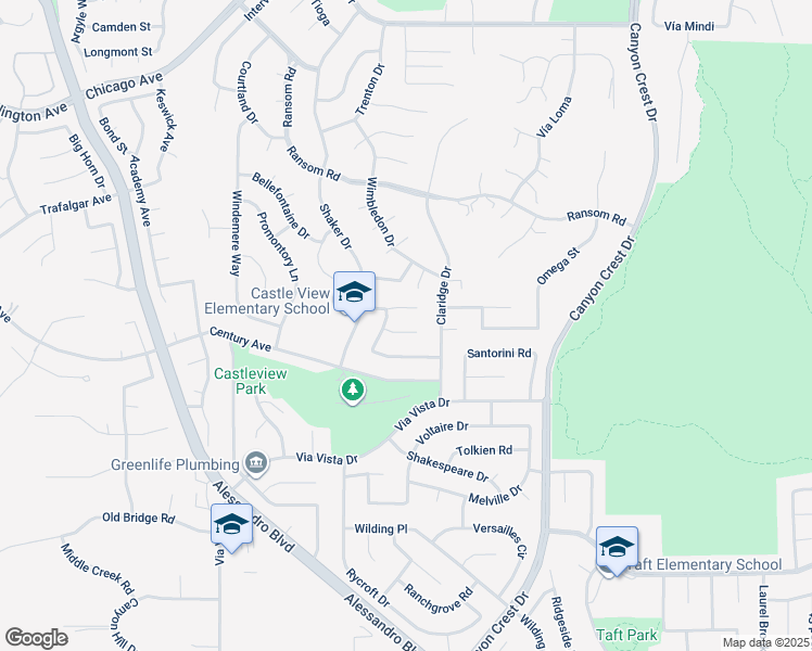 map of restaurants, bars, coffee shops, grocery stores, and more near 1341 Nettleton Court in Riverside