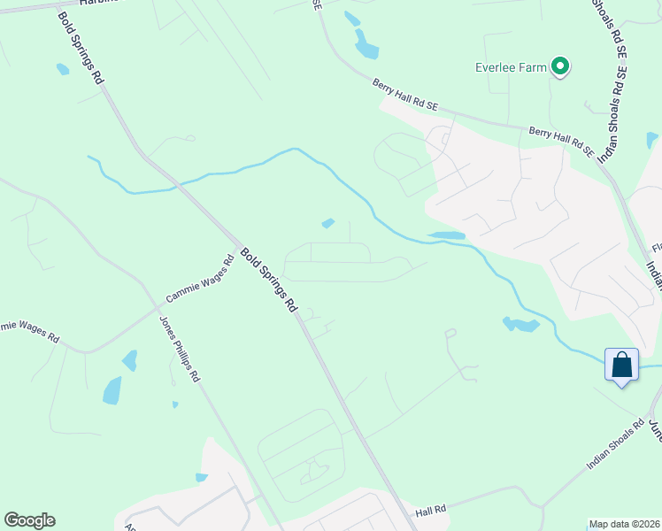 map of restaurants, bars, coffee shops, grocery stores, and more near 2538 Bold Springs Road in Dacula