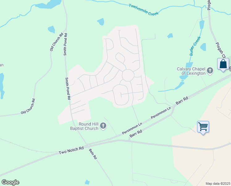 map of restaurants, bars, coffee shops, grocery stores, and more near 571 Blue Ledge Circle in Lexington