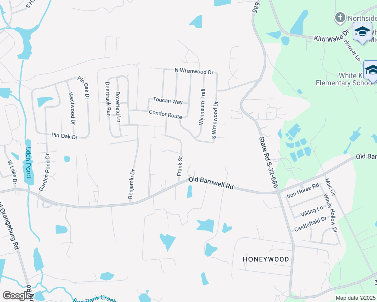 map of restaurants, bars, coffee shops, grocery stores, and more near 134 Frank Street in Lexington