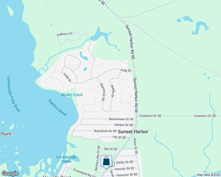 map of restaurants, bars, coffee shops, grocery stores, and more near 3411 Marlin Drive in Bolivia