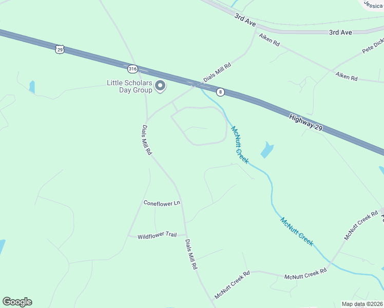 map of restaurants, bars, coffee shops, grocery stores, and more near 1261 Dials Plantation Dr in Statham