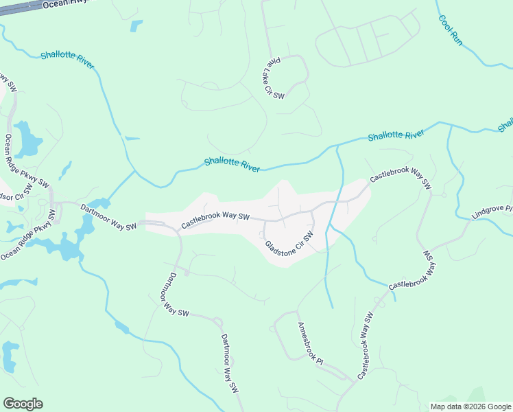 map of restaurants, bars, coffee shops, grocery stores, and more near 6616 Castlebrook Way Southwest in Ocean Isle Beach
