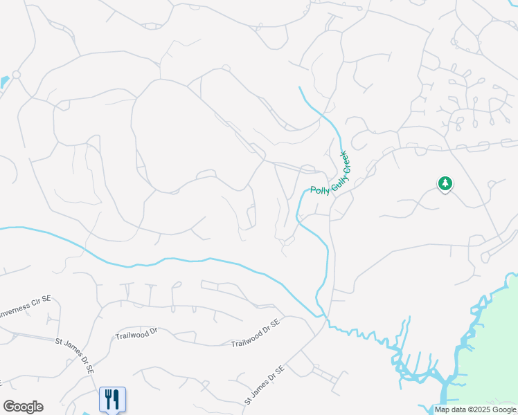 map of restaurants, bars, coffee shops, grocery stores, and more near 3491 Haskell Lane Southeast in Southport