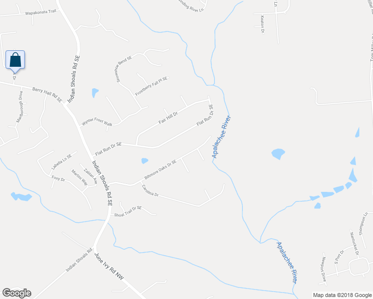 map of restaurants, bars, coffee shops, grocery stores, and more near 3820 Biltmore Oaks Drive Southeast in Bethlehem