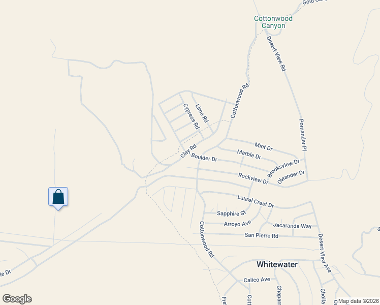 map of restaurants, bars, coffee shops, grocery stores, and more near Boulder Drive in Riverside County