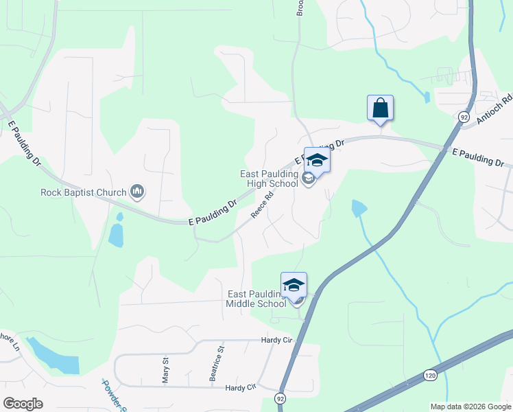 map of restaurants, bars, coffee shops, grocery stores, and more near 349 Reece Road in Dallas