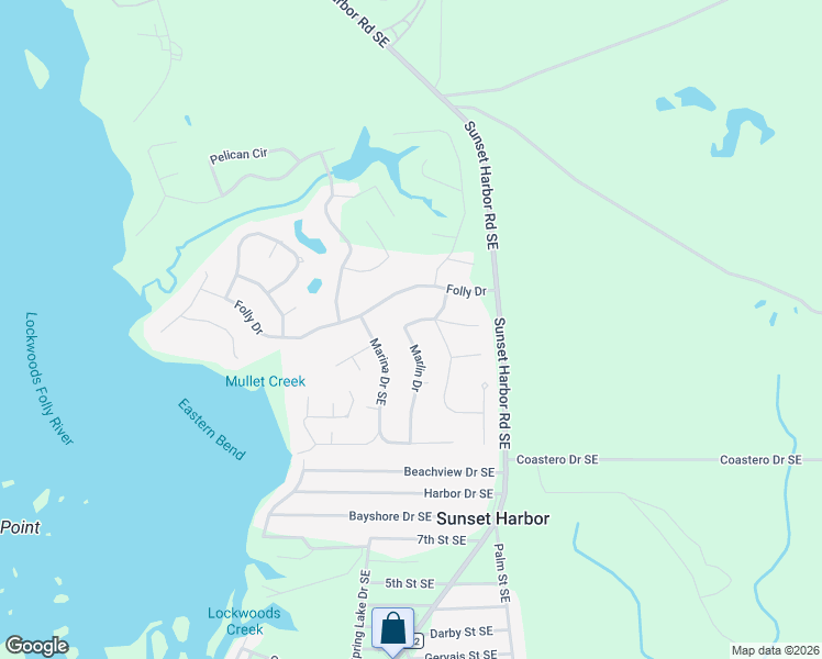 map of restaurants, bars, coffee shops, grocery stores, and more near 3375 Marlin Dr SE in Bolivia